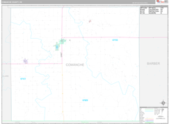 Comanche County, KS Digital Map Premium Style