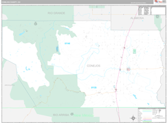 Conejos County, CO Digital Map Premium Style