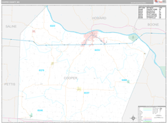 Cooper County, MO Digital Map Premium Style