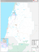 Coos County, OR Digital Map Premium Style