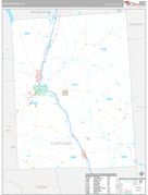 Cortland County, NY Digital Map Premium Style