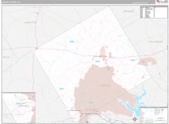 Coryell County, TX Digital Map Premium Style