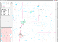 Cowley County, KS Digital Map Premium Style