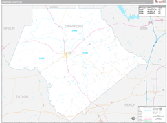 Crawford County, GA Digital Map Premium Style