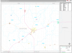 Crawford County, IA Digital Map Premium Style