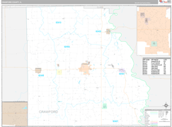 Crawford County, IL Digital Map Premium Style