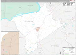 Crittenden County, KY Digital Map Premium Style