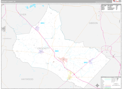 Crockett County, TN Digital Map Premium Style