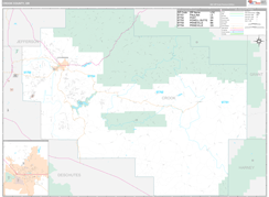 Crook County, OR Digital Map Premium Style