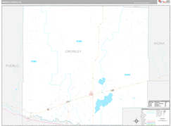 Crowley County, CO Digital Map Premium Style