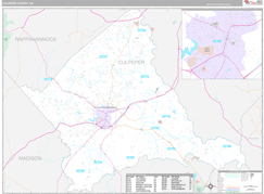 Culpeper County, VA Digital Map Premium Style