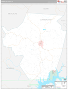 Cumberland County, KY Digital Map Premium Style