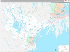 Cumberland County, ME Digital Map Premium Style