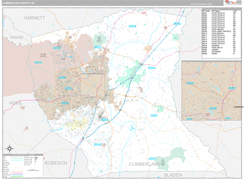 Cumberland County, NC Digital Map Premium Style