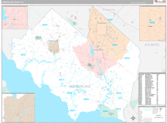 Cumberland County, NJ Digital Map Premium Style