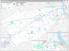 Cumberland County, PA Digital Map Premium Style