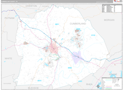 Cumberland County, TN Digital Map Premium Style