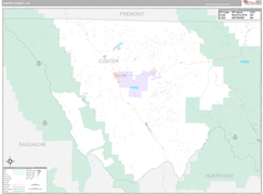 Custer County, CO Digital Map Premium Style