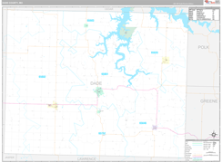 Dade County, MO Digital Map Premium Style