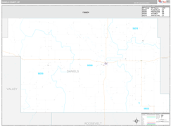 Daniels County, MT Digital Map Premium Style