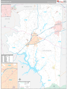 Davidson County, NC Digital Map Premium Style