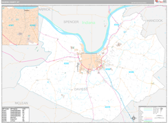 Daviess County, KY Digital Map Premium Style