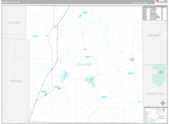 Daviess County, MO Digital Map Premium Style
