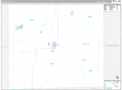 Davis County, IA Digital Map Premium Style