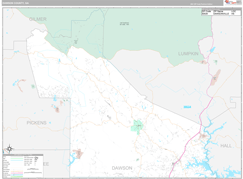 Dawson County, GA Digital Map Premium Style