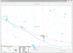 Dawson County, NE Digital Map Premium Style