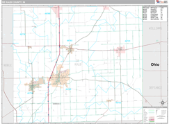 DeKalb County, IN Digital Map Premium Style