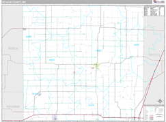 DeKalb County, MO Digital Map Premium Style