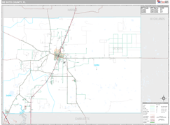 DeSoto County, FL Digital Map Premium Style