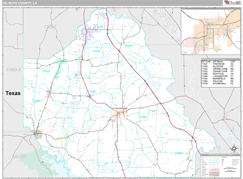 DeSoto Parish (County), LA Digital Map Premium Style