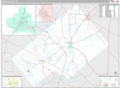 DeWitt County, TX Digital Map Premium Style