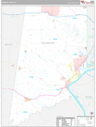 Dearborn County, IN Digital Map Premium Style