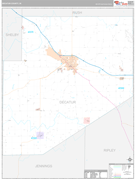 Decatur County, IN Digital Map Premium Style