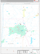 Delaware County, IN Digital Map Premium Style