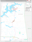 Delaware County, OK Digital Map Premium Style