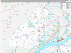 Delaware County, PA Digital Map Premium Style