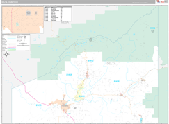 Delta County, CO Digital Map Premium Style