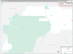 Denali Borough (County), AK Digital Map Premium Style