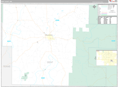 Dent County, MO Digital Map Premium Style