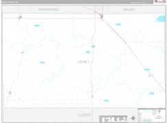 Dewey County, OK Digital Map Premium Style