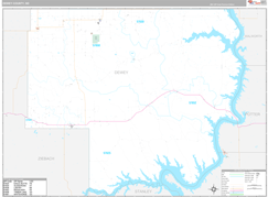 Dewey County, SD Digital Map Premium Style