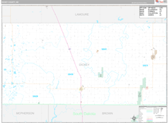 Dickey County, ND Digital Map Premium Style