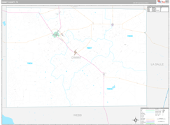 Dimmit County, TX Digital Map Premium Style