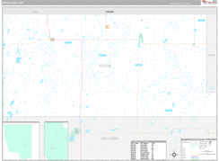 Divide County, ND Digital Map Premium Style