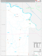 Dixon County, NE Digital Map Premium Style