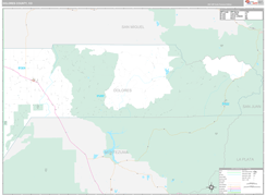 Dolores County, CO Digital Map Premium Style
